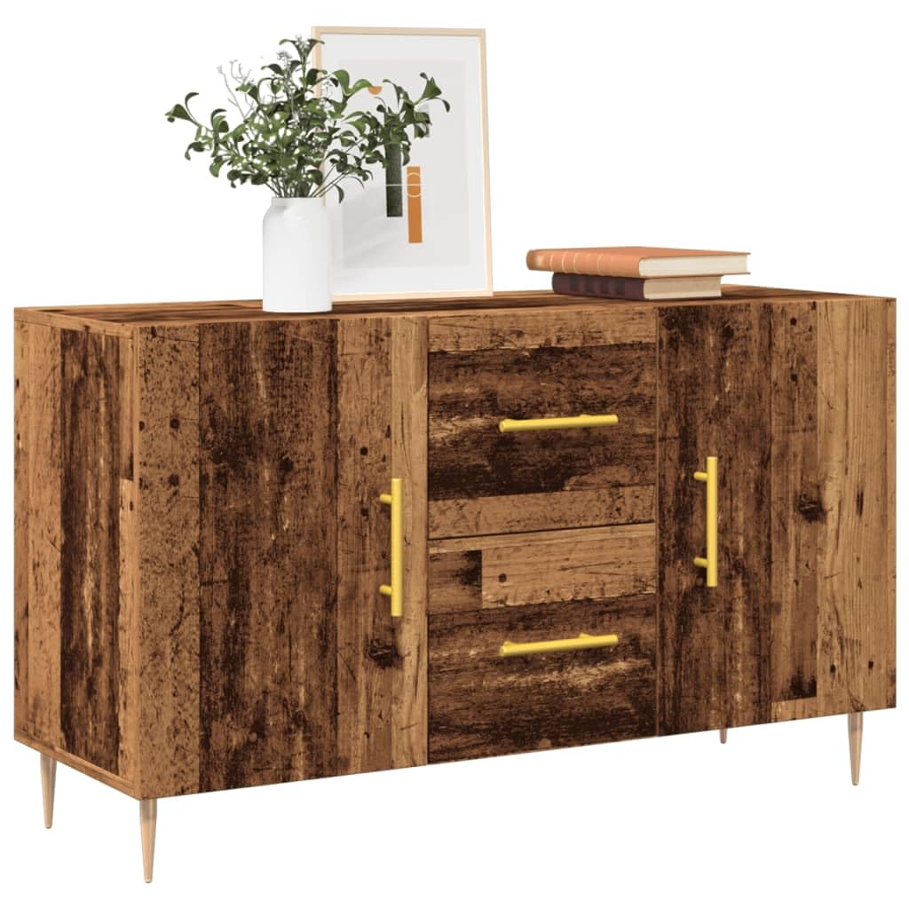 Credenza effetto legno anticato, 100 x 36 x 60 cm, comò