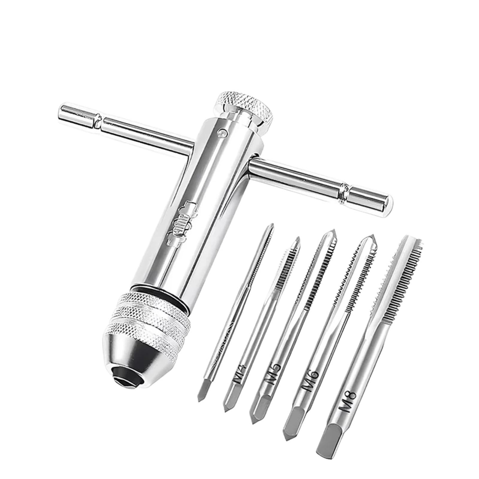 Mnghayyr One Color Steel T Handle Ratchet Tap Wrench