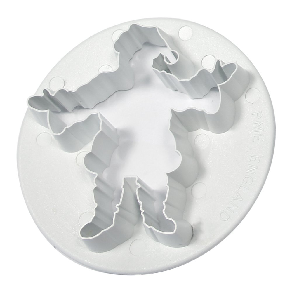 PME Embossed Father Christmas Cutter, White, Large Size - Image 2