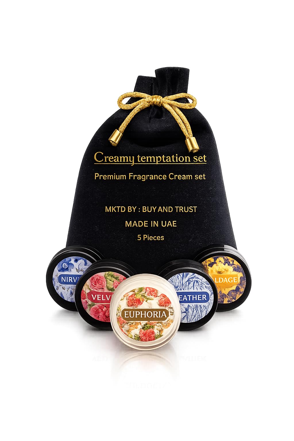 Creamy Temptation Luxury Hand & Body Cream Set for Women & Men | 5-in-1 Long Lasting Fragrance Cream Collection | Smooth Moisturizing Formula | Premium Daily Use Scent Cream-image-11
