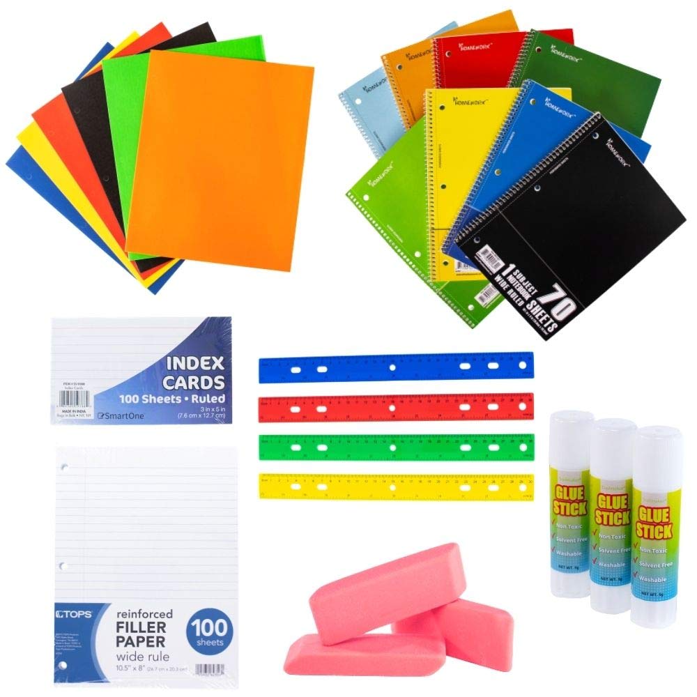 Craft County All-in-One School Pack - Essential Back to School Supplies for Teachers and Students