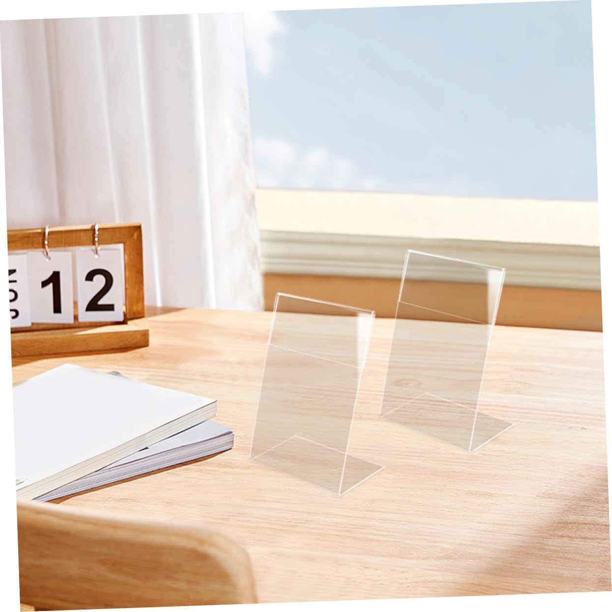 PRETYZOOM 5 Sätze Teiliges Acryl Preisschildhalter Transparent Stabiler Förmiger Aufsteller Für Markt Shop Restaurant Vielseitig Einsetzbar Hochwertiges Acrylmaterial Praktische 9 Stücke * 5