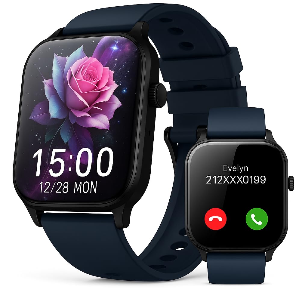 Smart Watch for Women Men- Answer Make Call 2025 Fitness Tracker Watch with IP68 Waterproof Sleep Step Counter