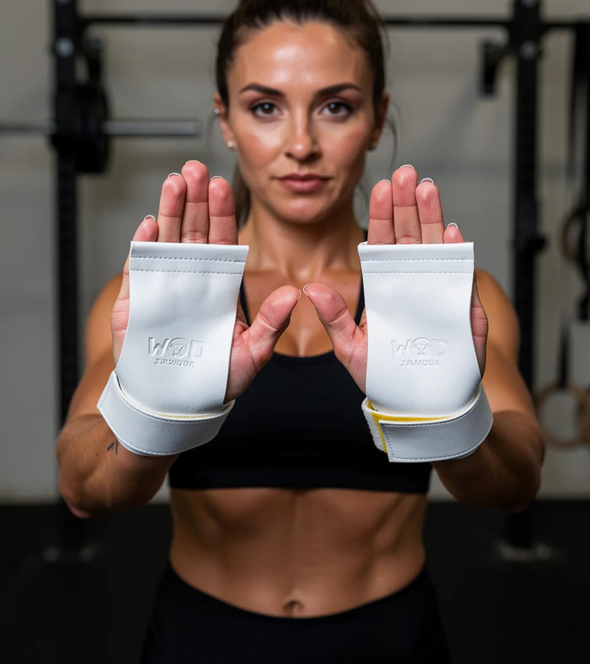 WOD Armour Phantom Grip Vegan | Premium Faux Leather Grips | Lightweight High-Performance Palm Protection with Wrist Support for Pull-Ups, Muscle-Ups & Functional Training (Large)-image-25