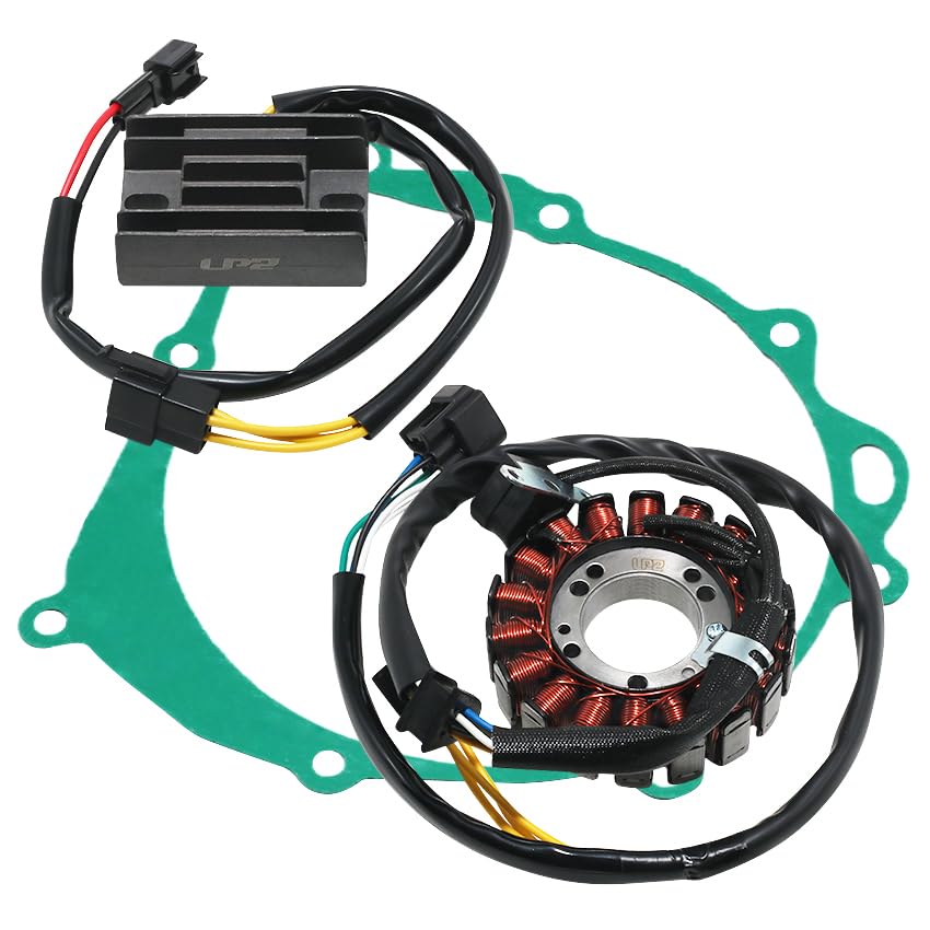 Stator Coil Rectifier Stator Gasket for Suzuki DRZ400 DR-Z400 2000-2004 for Suzuki DRZ400 DR-Z400E 2000-2007/2009 for Suzuki DRZ400 DR-Z400S 2000-2019 for Suzuki DRZ400 DR-Z400SM 2005-2019