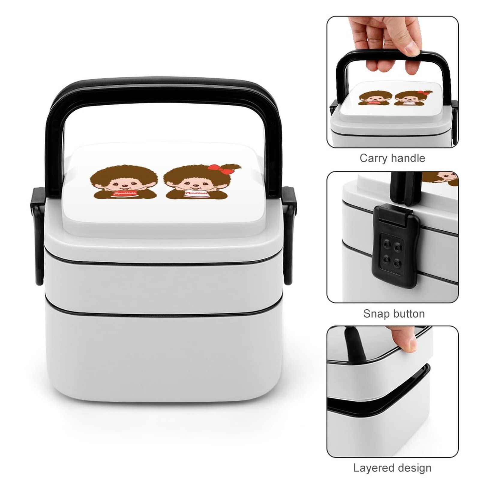 Amazon | モンチッチ 弁当箱 ランチボックス 二段 抗菌 お弁当箱 べん