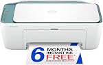 HP Desket 2942 Bristol Blue Wireless All-in-One Color Inkjet Printer, Scanner, Copier, Best-for-Home, 3 Month Instant Ink Trial Included- AI Enabled (A24HFA)
