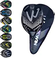 Raquete Beach Tennis Carbono 3K Profissional Com Capa Protetora Leve e Equilibrada