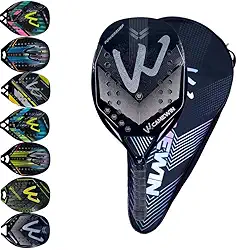 Raquete Beach Tennis Carbono 3K Profissional Com Capa Protetora Leve e Equilibrada