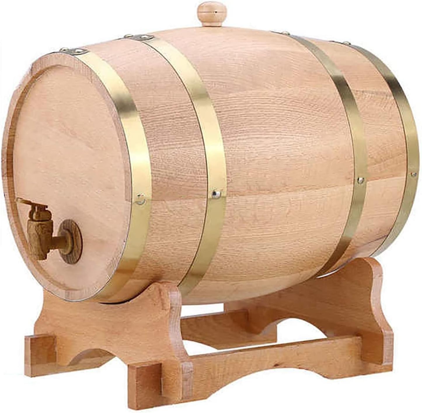 Barrels for Wine Whiskey Oak Barrel Wine Port Wine Wood Barrel Home with Tap Winemaking Wooden Barrel for Wine Ideal Gift (Color : A) (C)