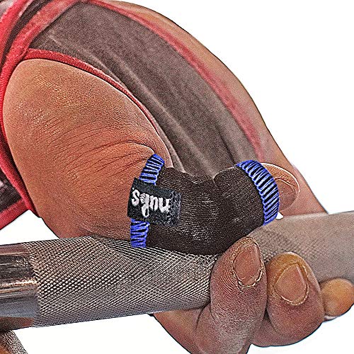 JerkFit Nubs Thumb Sleeves Protector for Hook Grip, Olympic Weightlifting, Powerlifting, Gymnastics, Prevent Calluses, Blisters, and Tears | Pair (Royal Blue, Small)