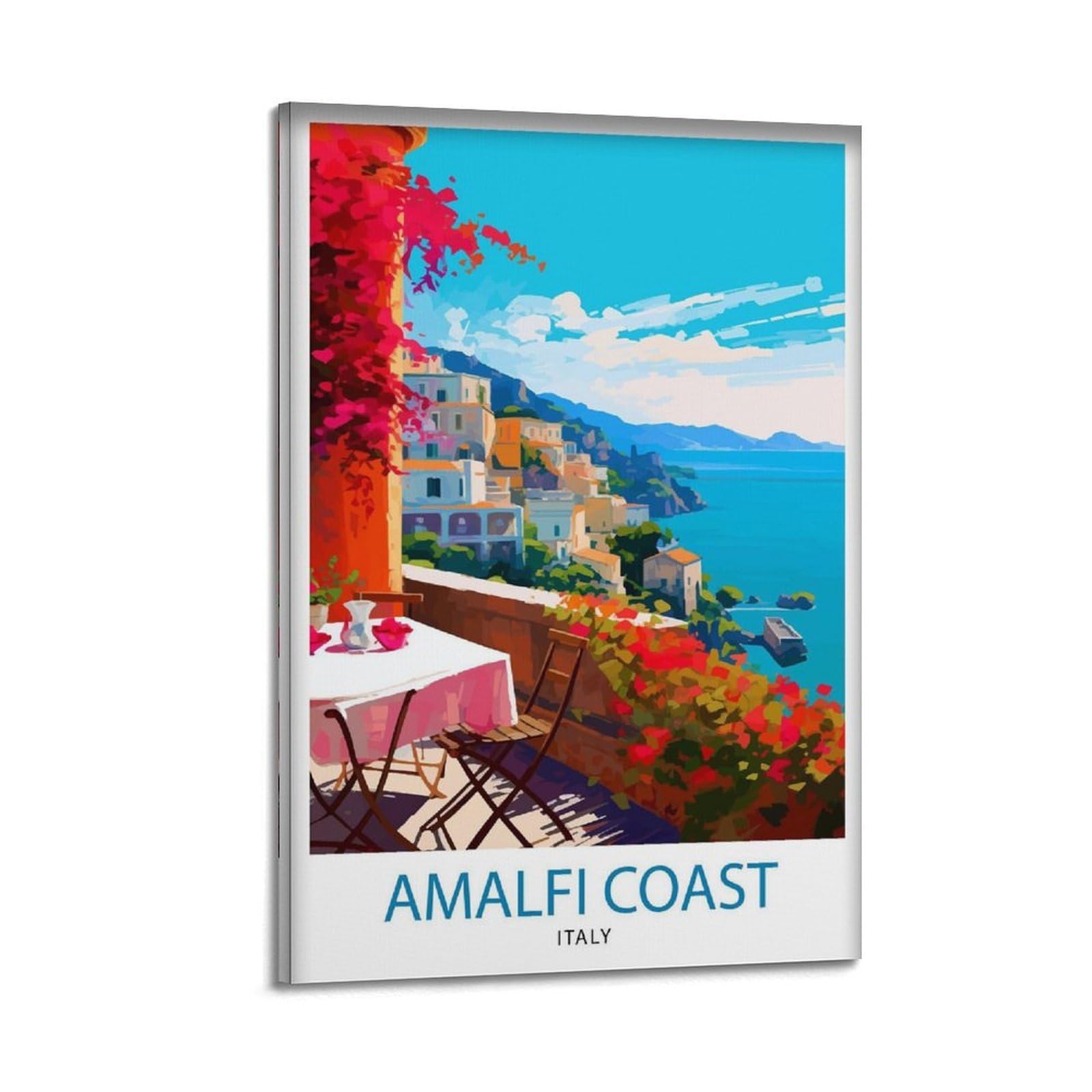 xiaoxiaoshen Amalfi Coast Italy Travel_7 Canvas Poster Wall Art Prints Room Aesthetic Murals Bedroom And Living Decorations 08x12inch(20x30cm)