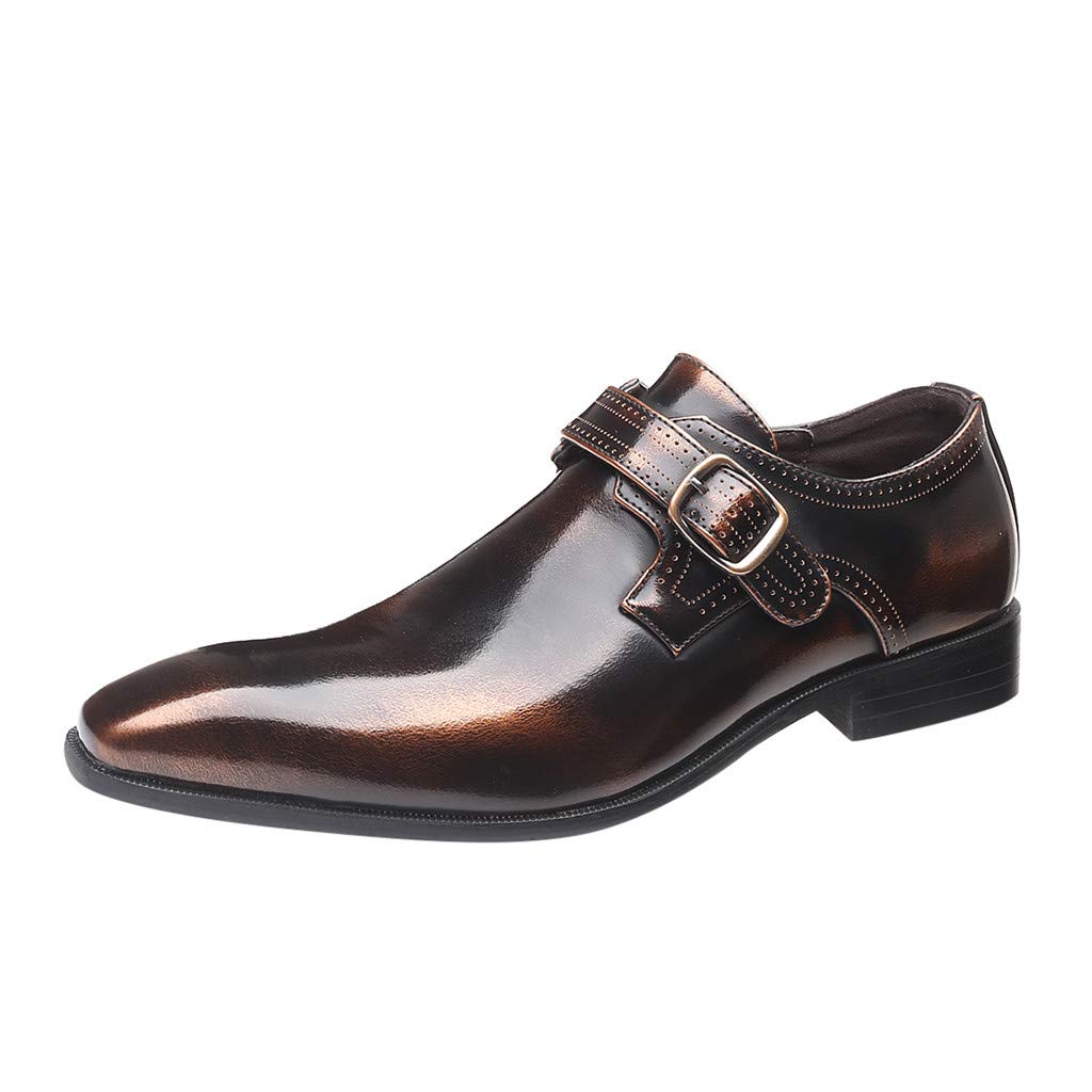 IQYU Hochzeitsschuhe Klassischer FüR Herren,Bequem Weiche Sohle Rutschfest Loafer,Herren Freizeitschuhe Waterproof Flache Mode