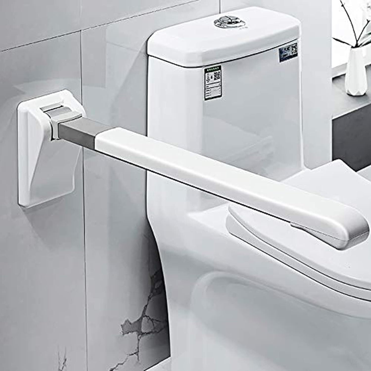 Barras Minusvalidos,Asidero para Baño Barra Abatible de Seguridad para Baño, Antideslizante Sin Barreras para Discapacitados para Ancianos Urinario