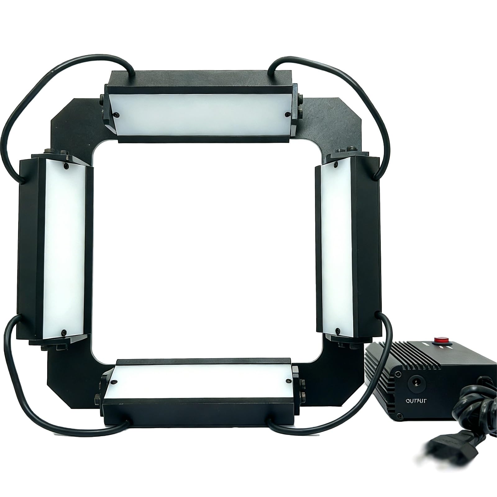 XNZJHPP Adjustable LED Microscope Light with 4-Sided Design, M3 Threaded Mount, Perfects for Stereo Microscopes & Cameras, Enhanced Brightness & Angle Control