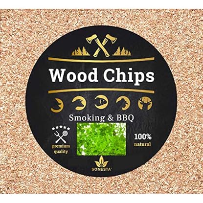 Foto di 1kg Trucioli di legno per affumicatura a Freddo | Grana 0,4-1mm, MIX PROFESSIONALE: FAGGIO + ONTANO, Chips cips 100% naturale foreste della Polonia Per Tutti affumicatore come Weber, pistola da cucina