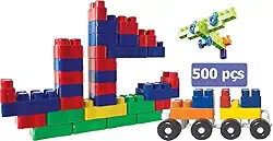 Kit Com 500 Peças De Bloco De Montar Bloc Slim Colors, Luc Toys, original