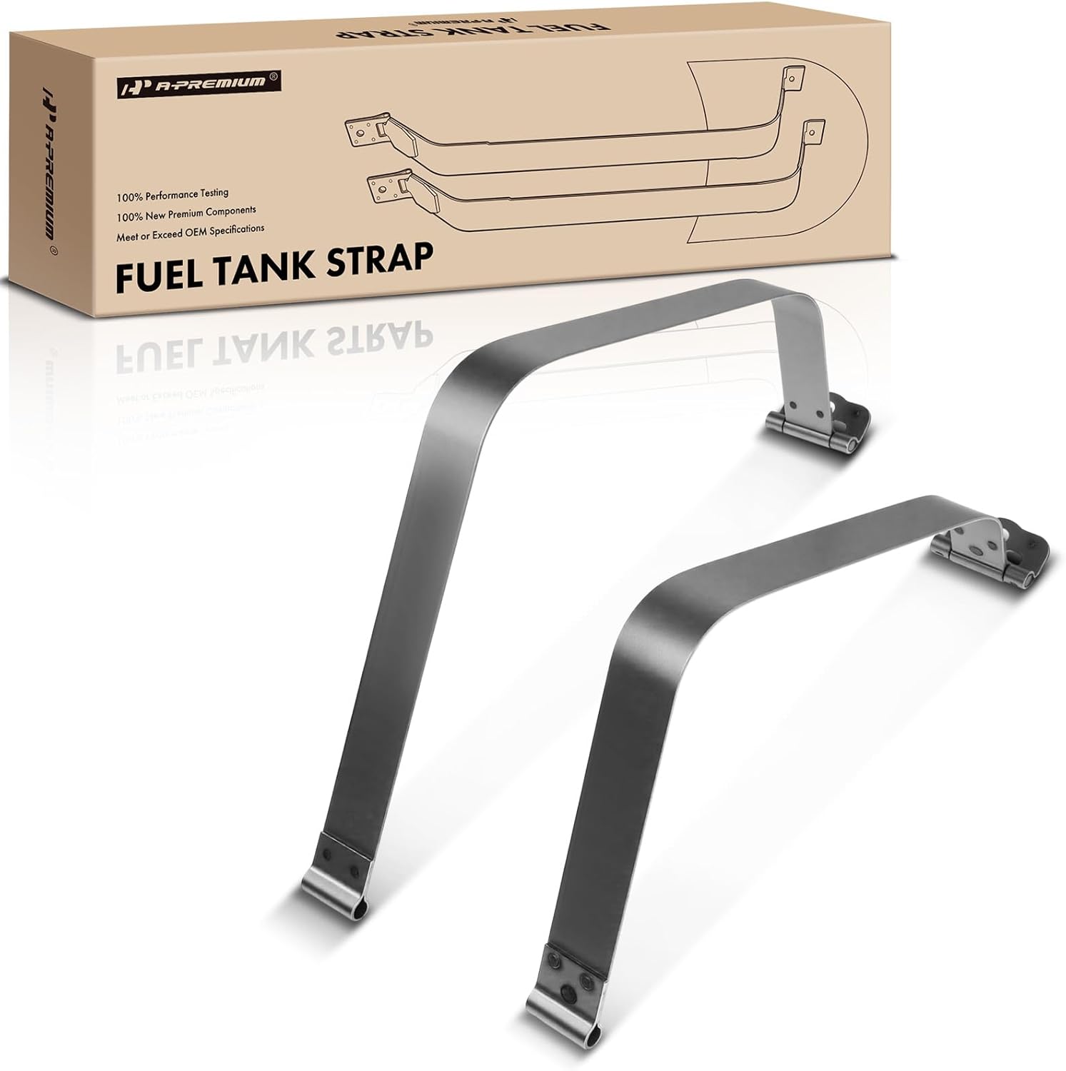 A-Premium Fuel Gas Tank Straps Compatible with Lexus GX460 2010-2016 4Runner 2010-2017 2-PC Set