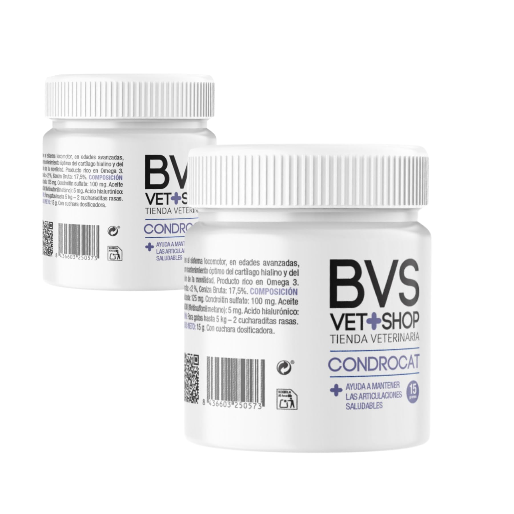 BVS Vet Shop | Condrocat para Gatos | Ayuda a Mantener Las articulaciones saludables de Gatos Que sufren en Las articulaciones, Edades avanzadas o sobrepeso | 1 unid. x 15 gr