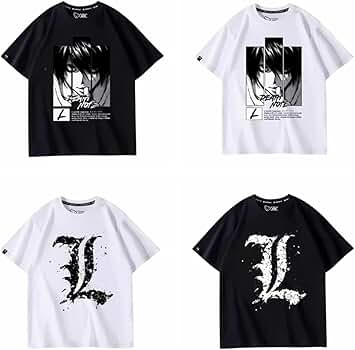 Amazon.co.jp: デスノートTシャツ 半袖 DEATH NOTE アニメ 漫画 cos服