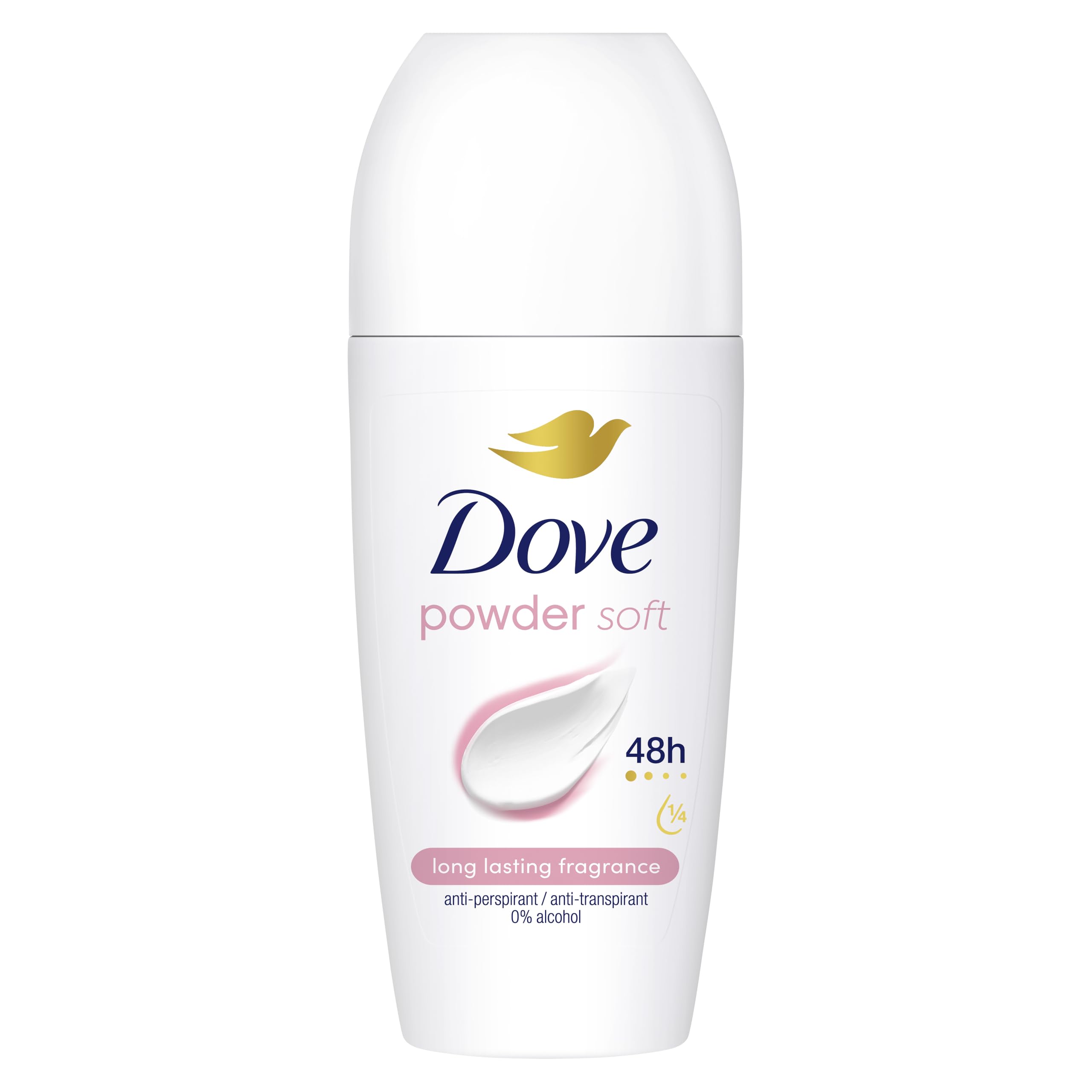 Dove Powder Soft Roll On Anti-Perspirant w/ 48H Long Lasting Fragrance 50ml,12pk