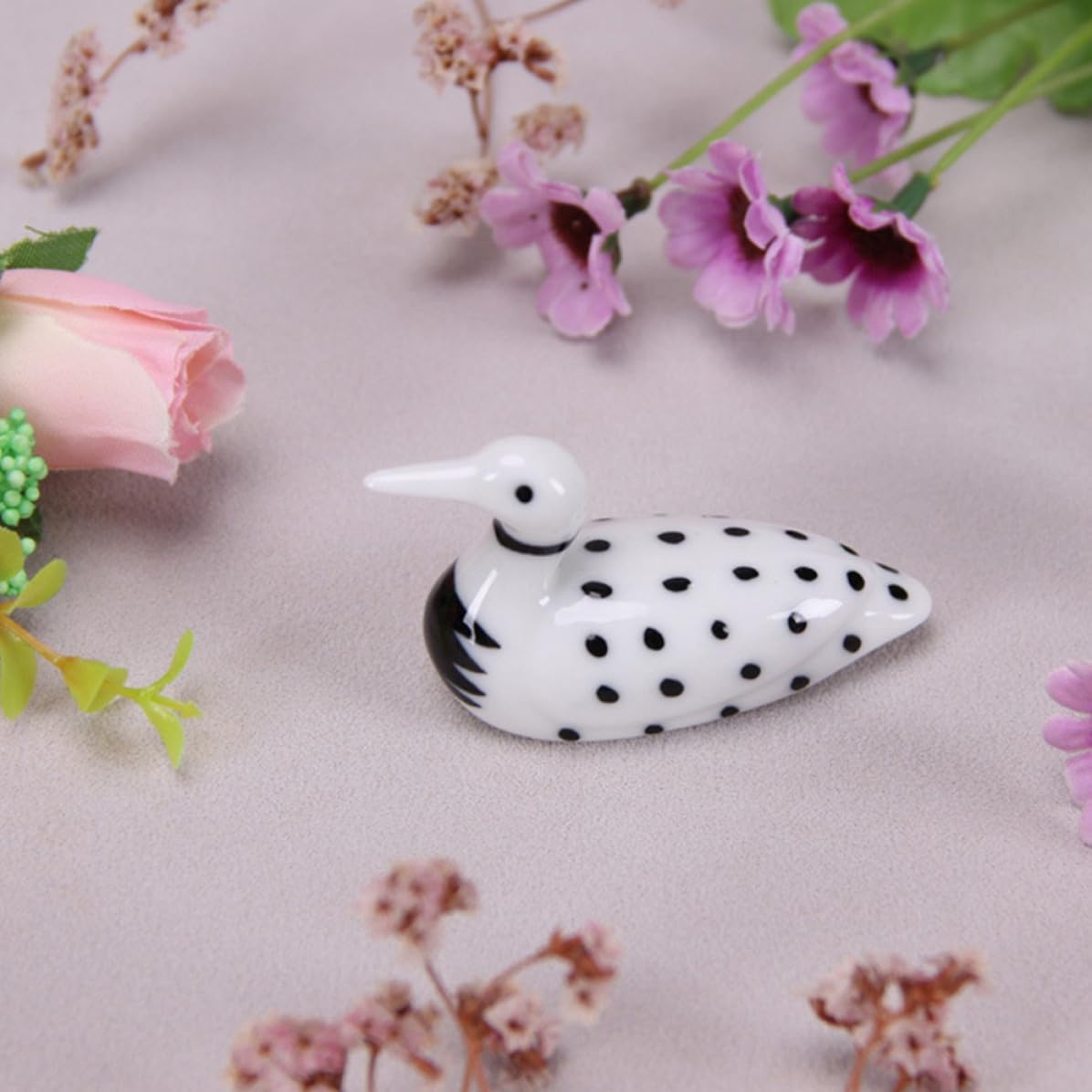 4pcs Ceramic Duck Chopstick Rest Holder for Tabletop Kitchen Dining