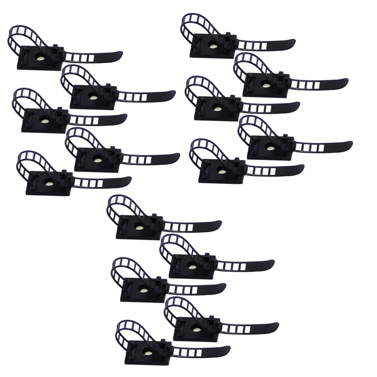 Alipis 3 Sätze Selbstklebende Kabelbefestigungsclips Schreibtischkabelhalter Klebeclips Für Das Home Office Schwarz 50 Stück * 3