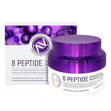 كريم Enough High Premium Pro، مرطب الوجه بببتيدات الكولاجين وحمض الهيالورونيك للنساء، كريمات العناية بالبشرة الكورية للوجه والرقبة لشد وشد البشرة، كريم التوازن 8 Peptide Sensation Pro