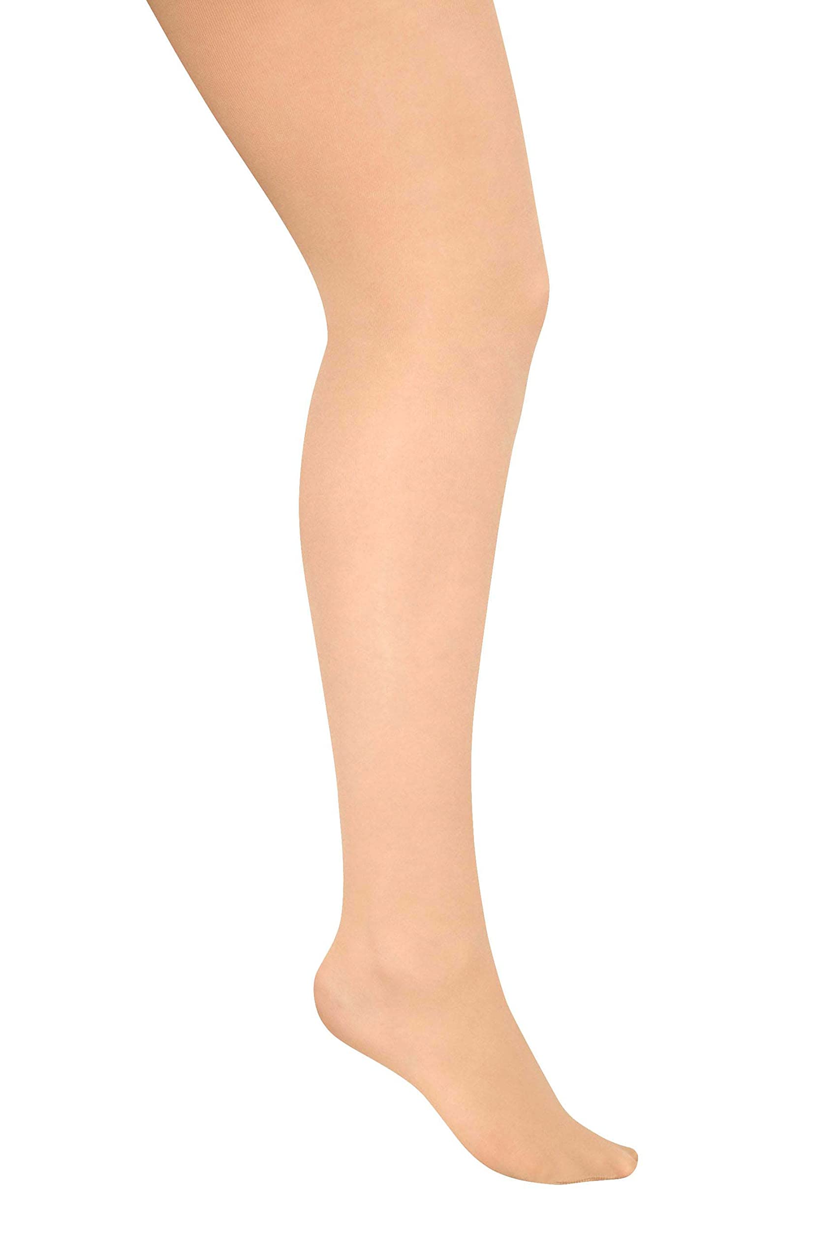 Women's Nude Yours 3 Pack Plus Size 20 Denier Ladder Resist Tights Size 34-36