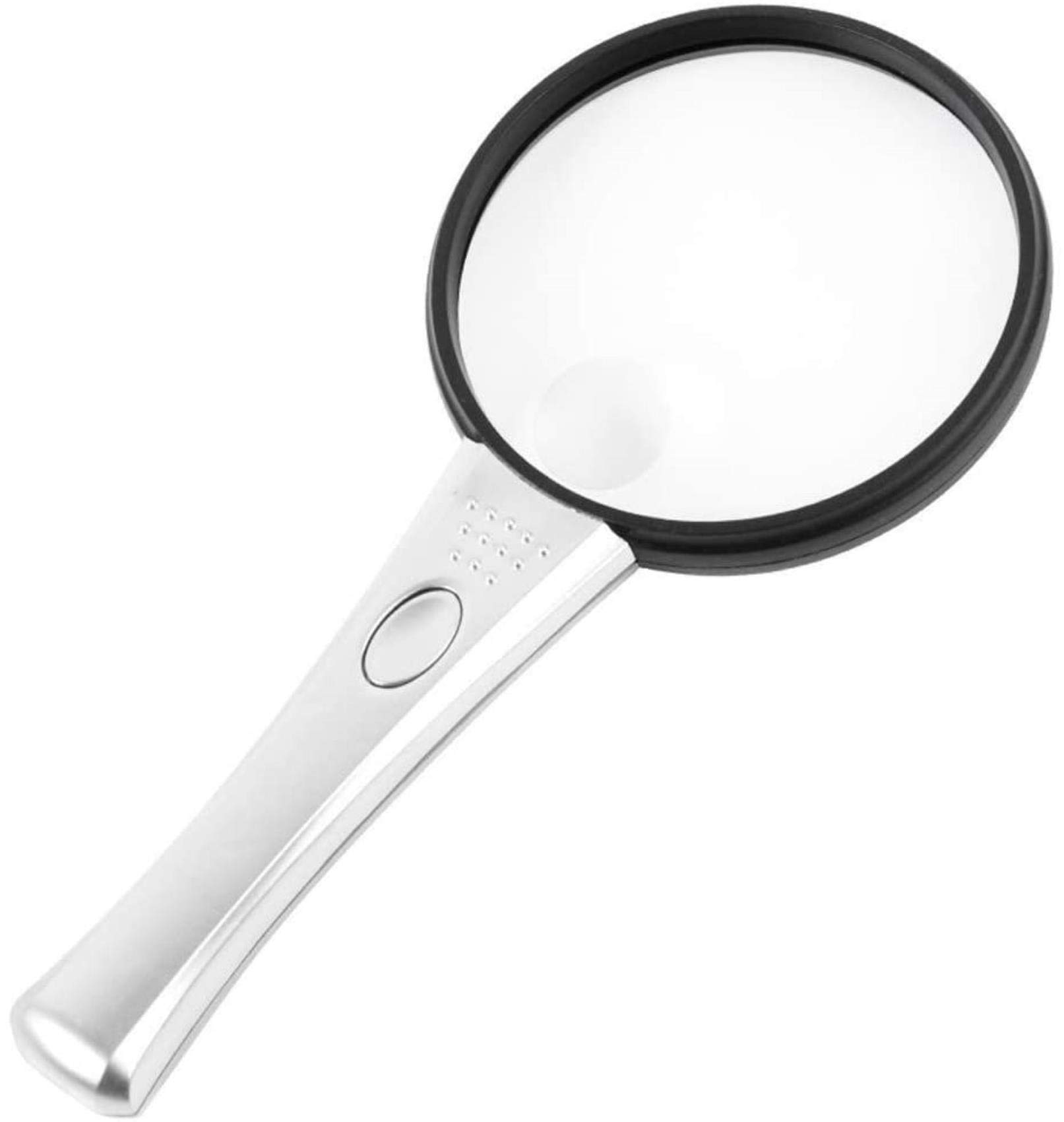 Lente d'Ingrandimento Grande Obiettivo Zoom 5X 10x Nuova Lente d'Ingrandimento Portatile Leggera da 80 mm, Lente per Leggere Hobby Giornali Mappe Monete Artigianato a Maglia