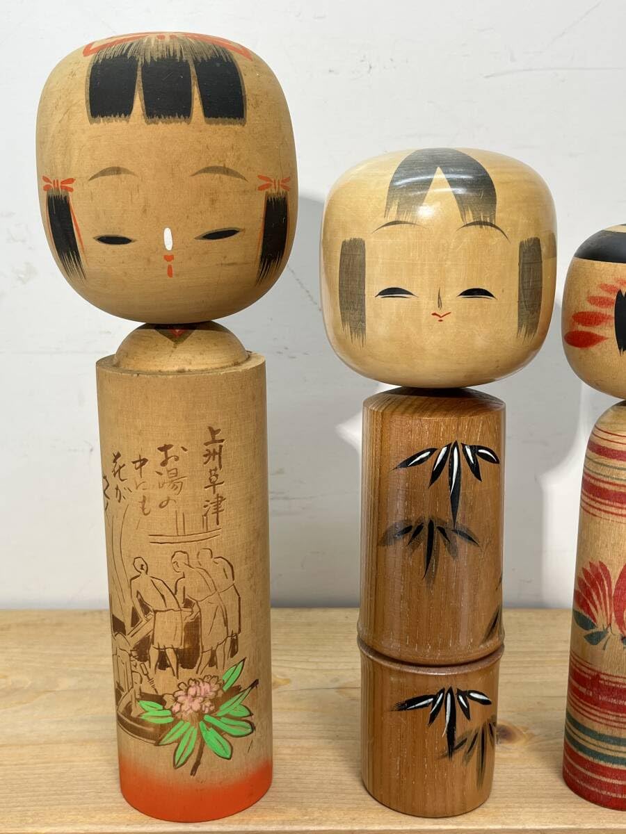 Amazon.co.jp: 置物 23 こけし 伝統こけし 創作こけし まとめて 5点