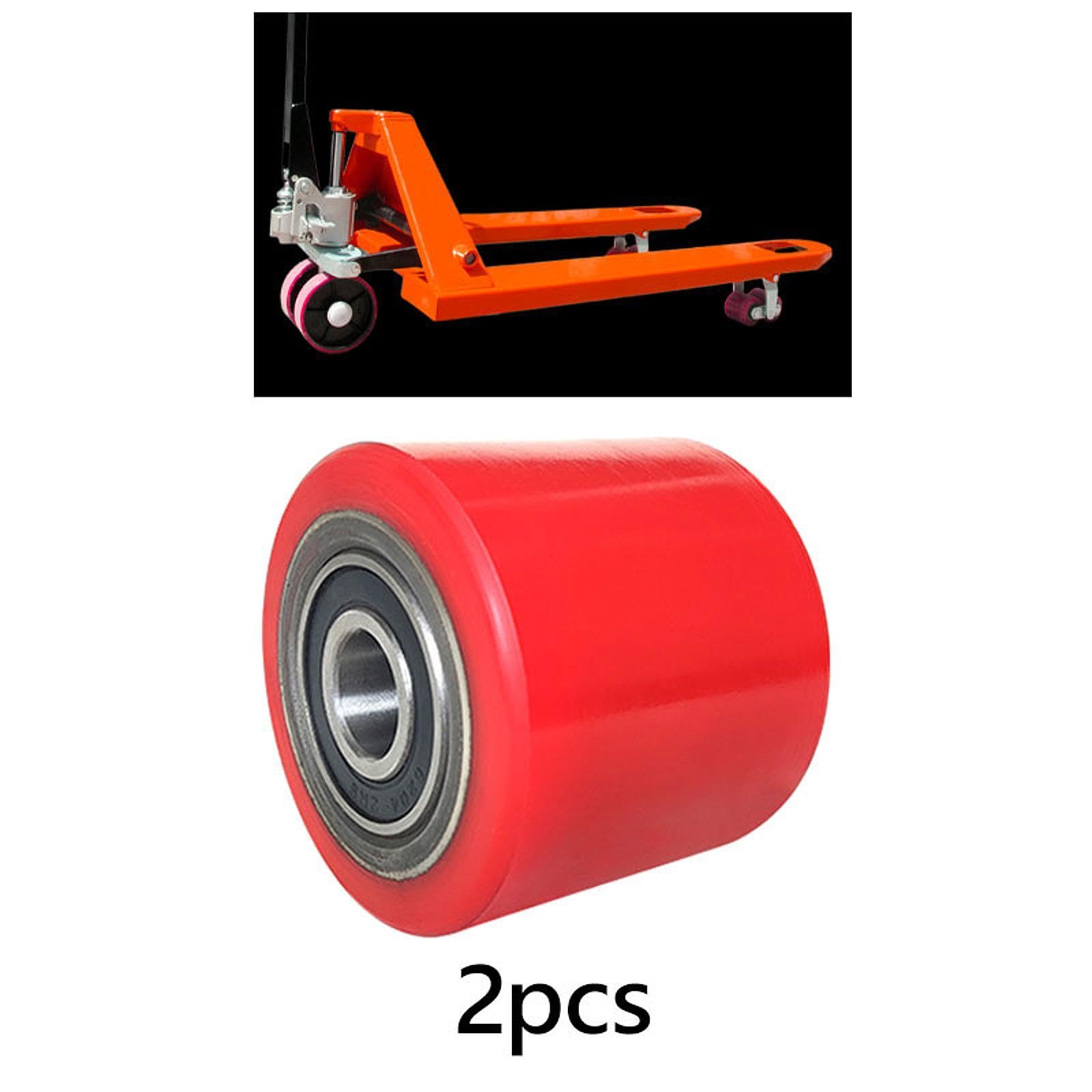 Ruote Poliuretano WIKO 70x70 Mm Per Transpallet - Portata 400 Kg Con Foro Asse 20 Mm - Foto 2