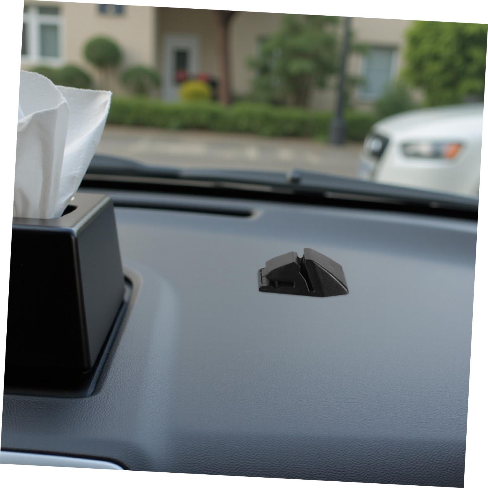 Didiseaon Porte-cartes de Voiture en Abs Noir Installation Facile, Clip pour Tickets de Stationnement, Support Pratique pour Tableau de Bord Automobile