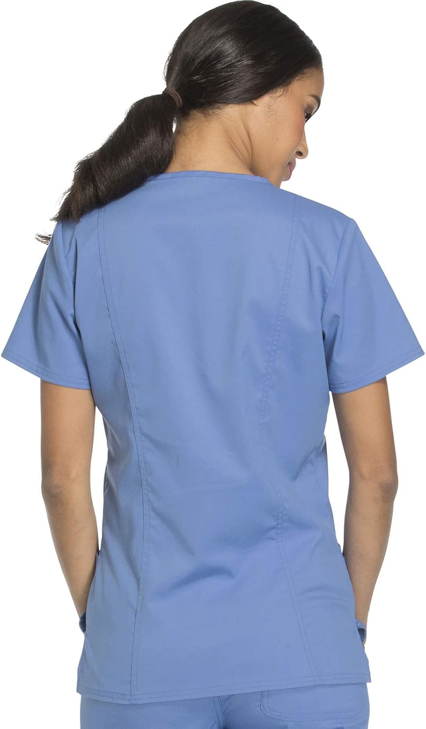 V-Neck Scrubs for Women Workwear Revolution, Soft Stretch, Easy Care WW620 X-Small Ciel Blue