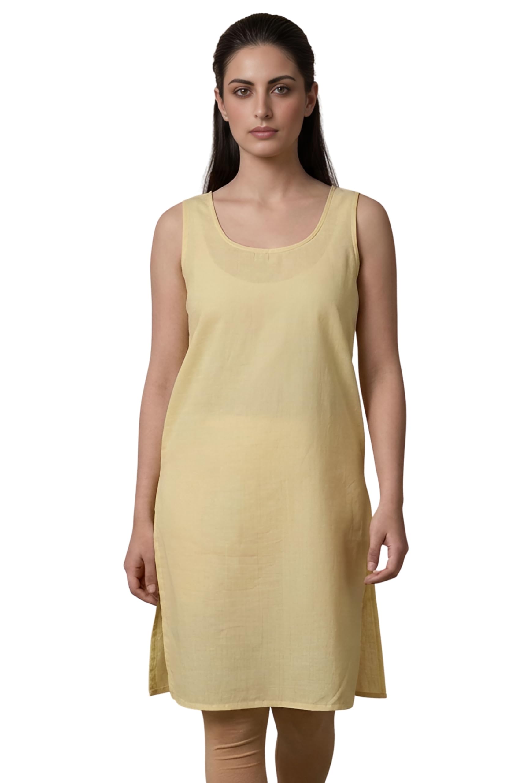 Cotton Long Camisole Slip for Women, Regular and Plus Size Long Inner, Women's Sameej (XS to 8XL)-image-20