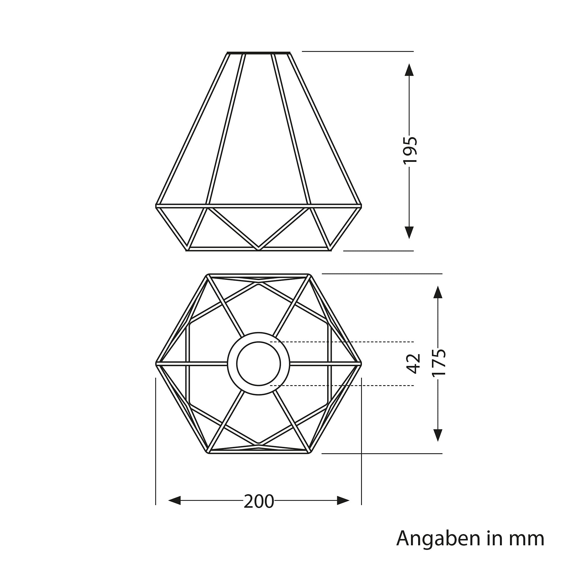 ledscom.de 2x 3 m Textilkabel RETRA, Vintage, Stecker, Schalter, bronze, Käfig-Schirm + LED Lampe 240lm, extra-warmweiß