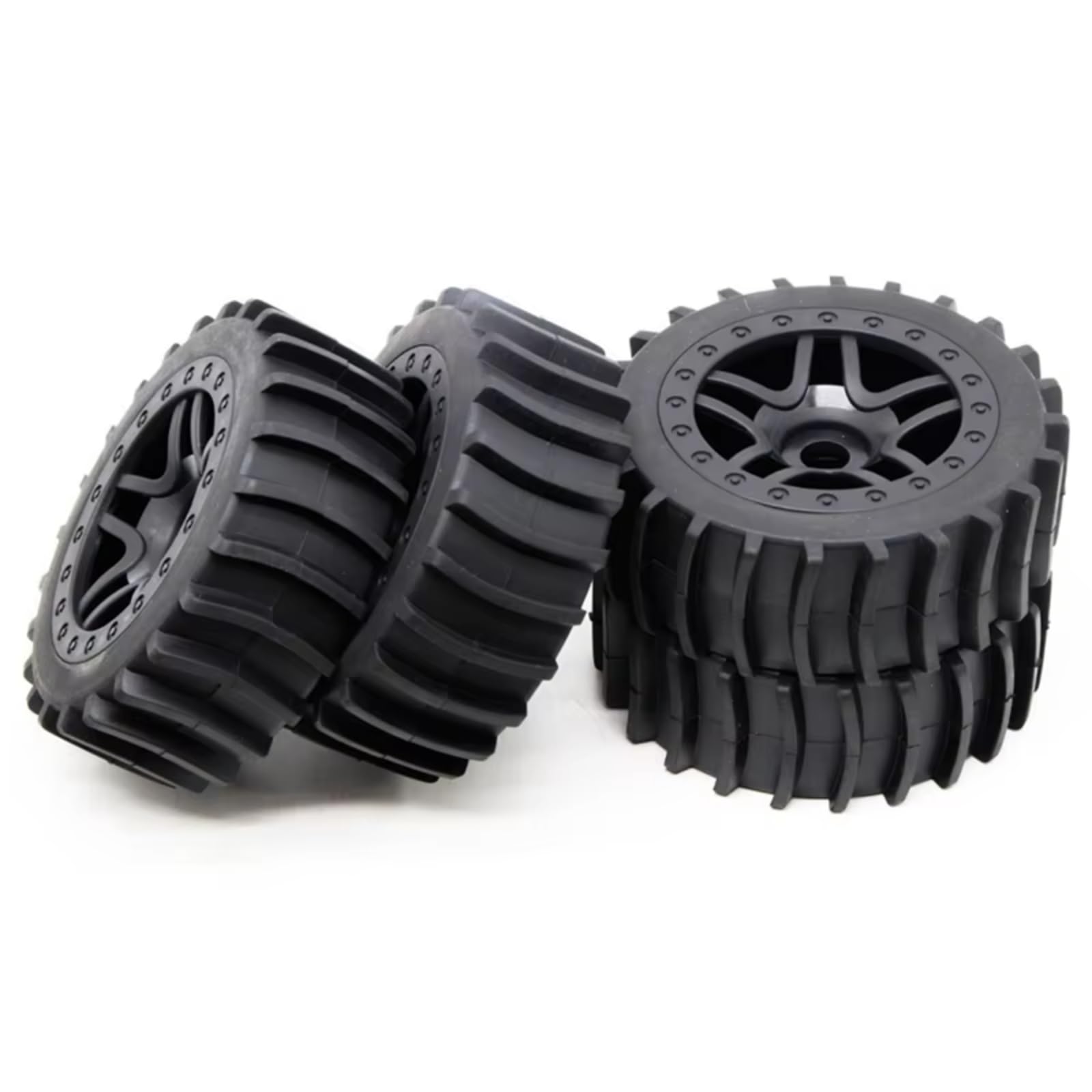 Kompatibel Mit 1/8 Fernbedienung Auto Upgrade Teile Zubehör 4PCS Gummi + Aluminium Legierung 17MM RC Für Wüste Reifen RC Modifikations Zubehör