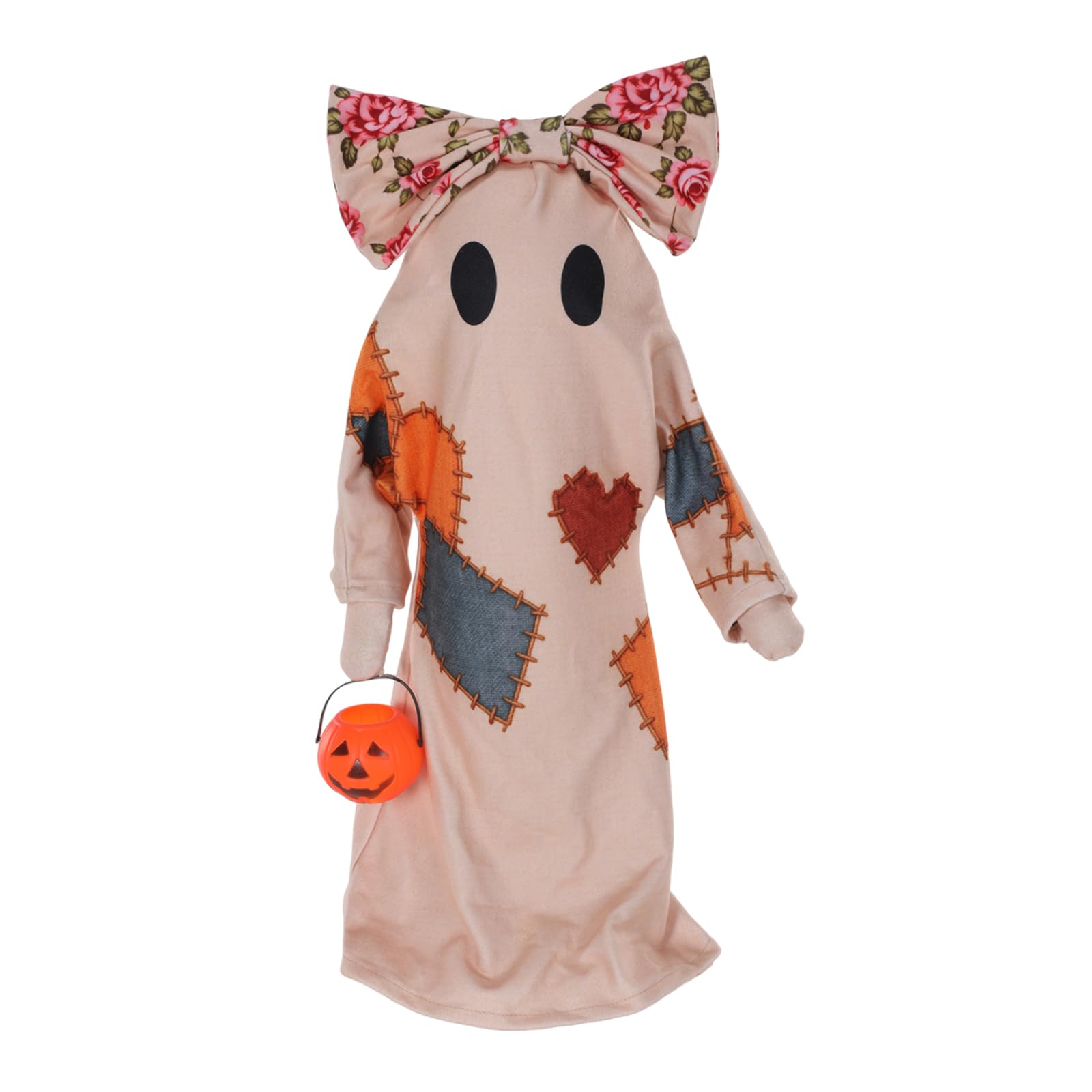 Patchwork Ghost Halloween Decor Retro Spooky Ghost Desktop Lamp