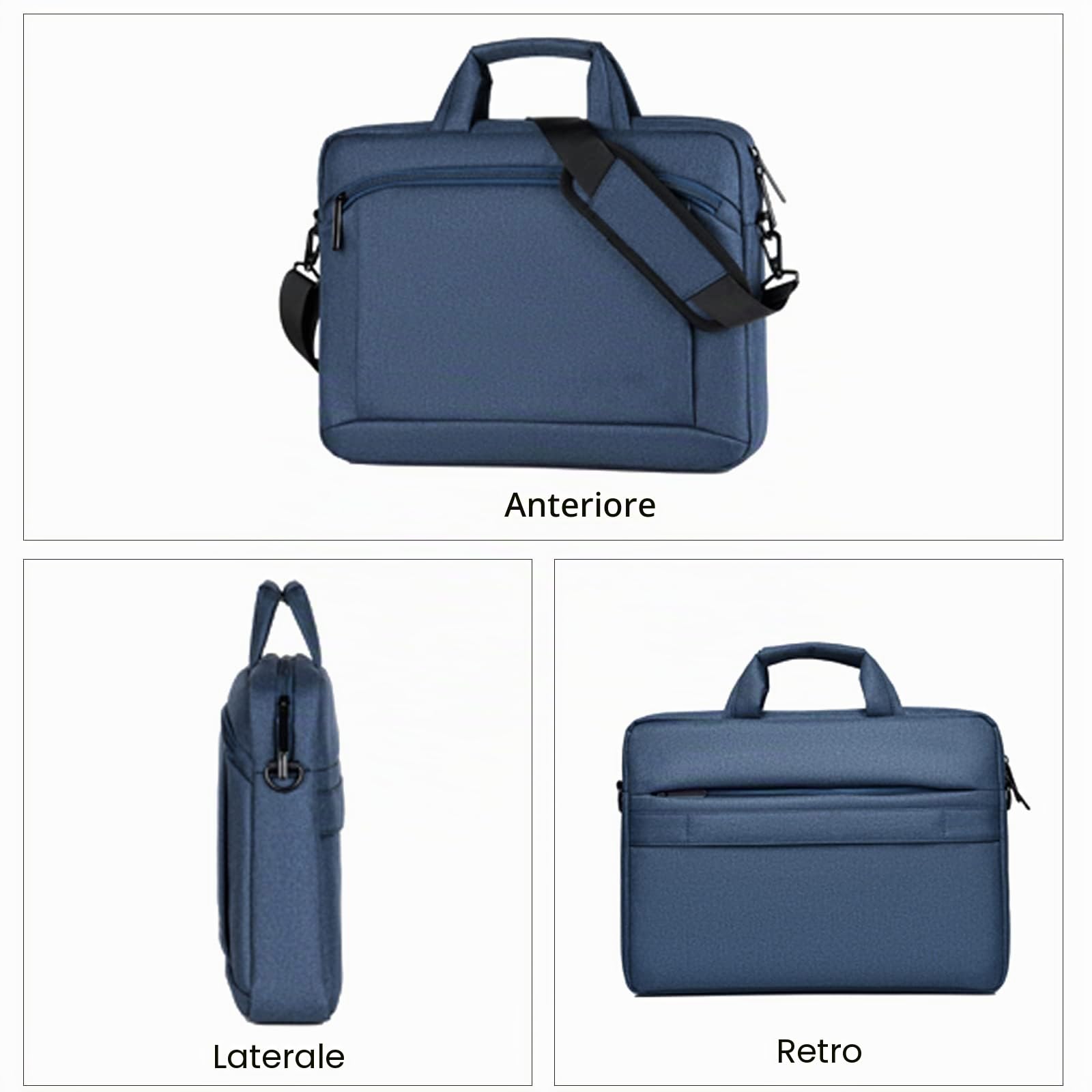 FANDARE Borsa Porta PC Borsa per 15.6 pollice Laptop Borsa Messenger Borsa a Tracolla Ventiquattrore per Donna Uomo Insegnanti Scuola Viaggio Lavoro Università Scuola
