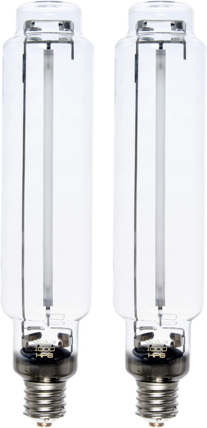 Hydrofarm DX1000HPS Digilux Digital High Pressure Sodium (HPS) Lamp, 1000W, 2000K