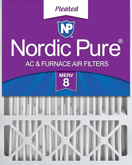 Nordic Pure MERV 8 Honeywell Replacement Air Filter, Box of 1