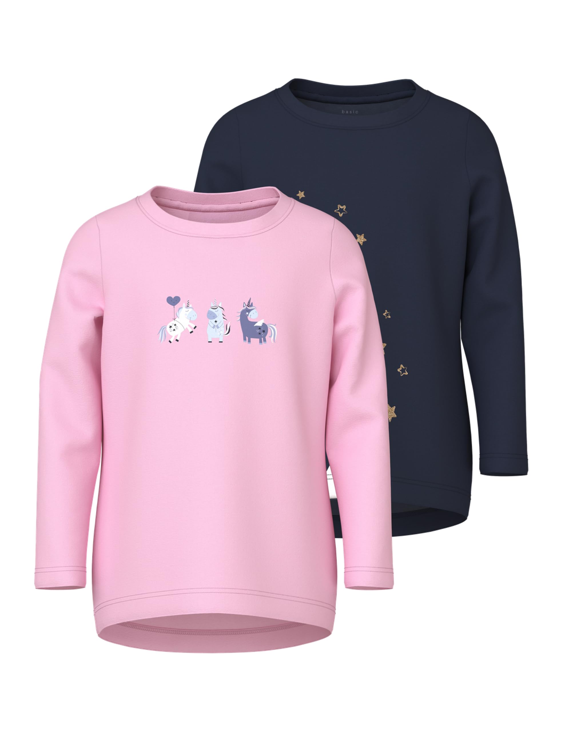 Name IT Mädchen Nmfvix 2p Ls Top Nmfvix 2P Ls Top (2er Pack)