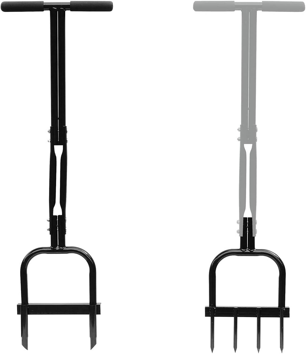 Gardzen 2 Uses Lawn Aerator Set, Plug Aeration & Spike Aerator, Heavy