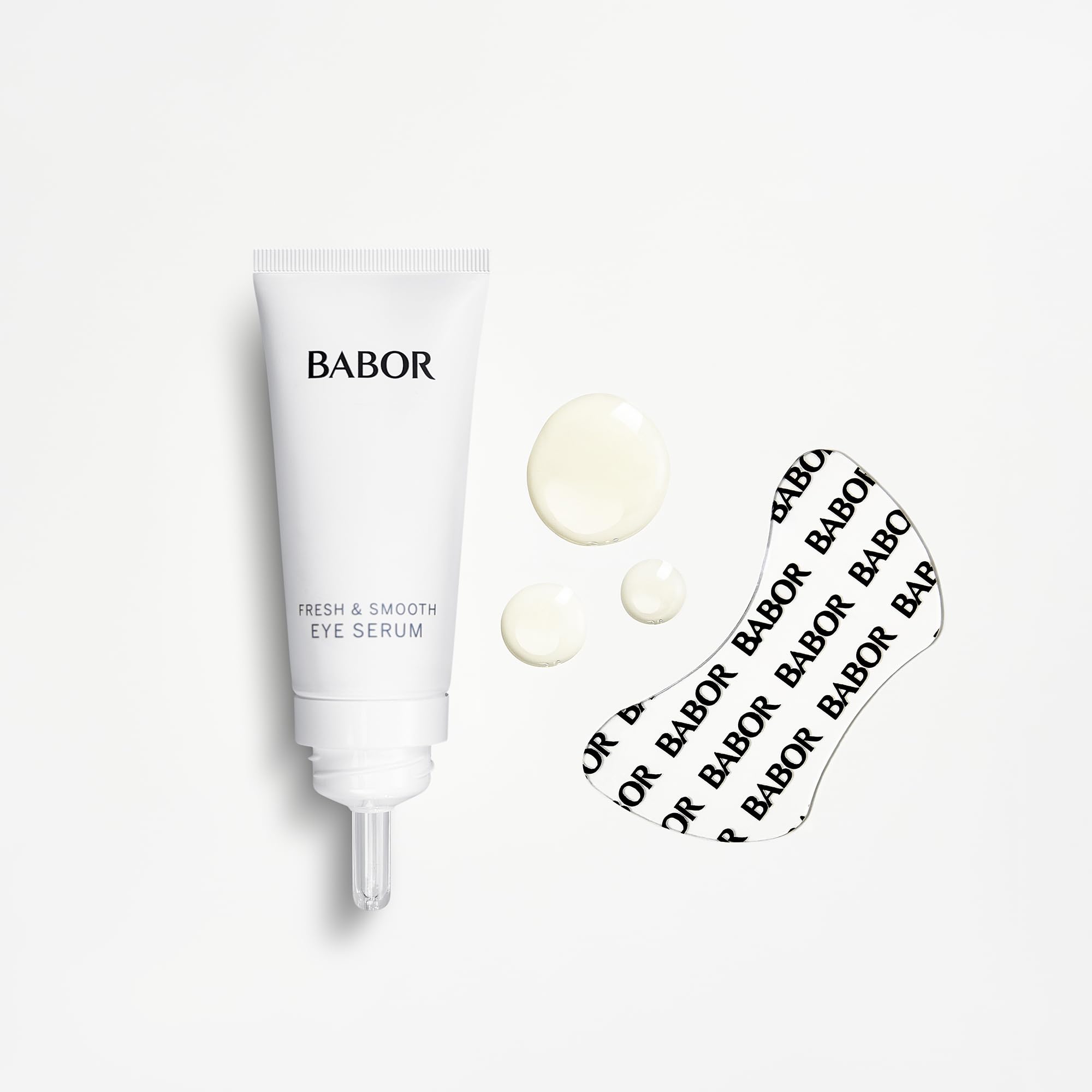 BABOR Instant Fresh & Smooth Eye Serum + Patches | Intensive Feuchtigkeit & Frische für eine glatte Augenpartie | Augenserum und Augenpads (wiederverwendbar) - 15ml Serum & 2 Eye Pads