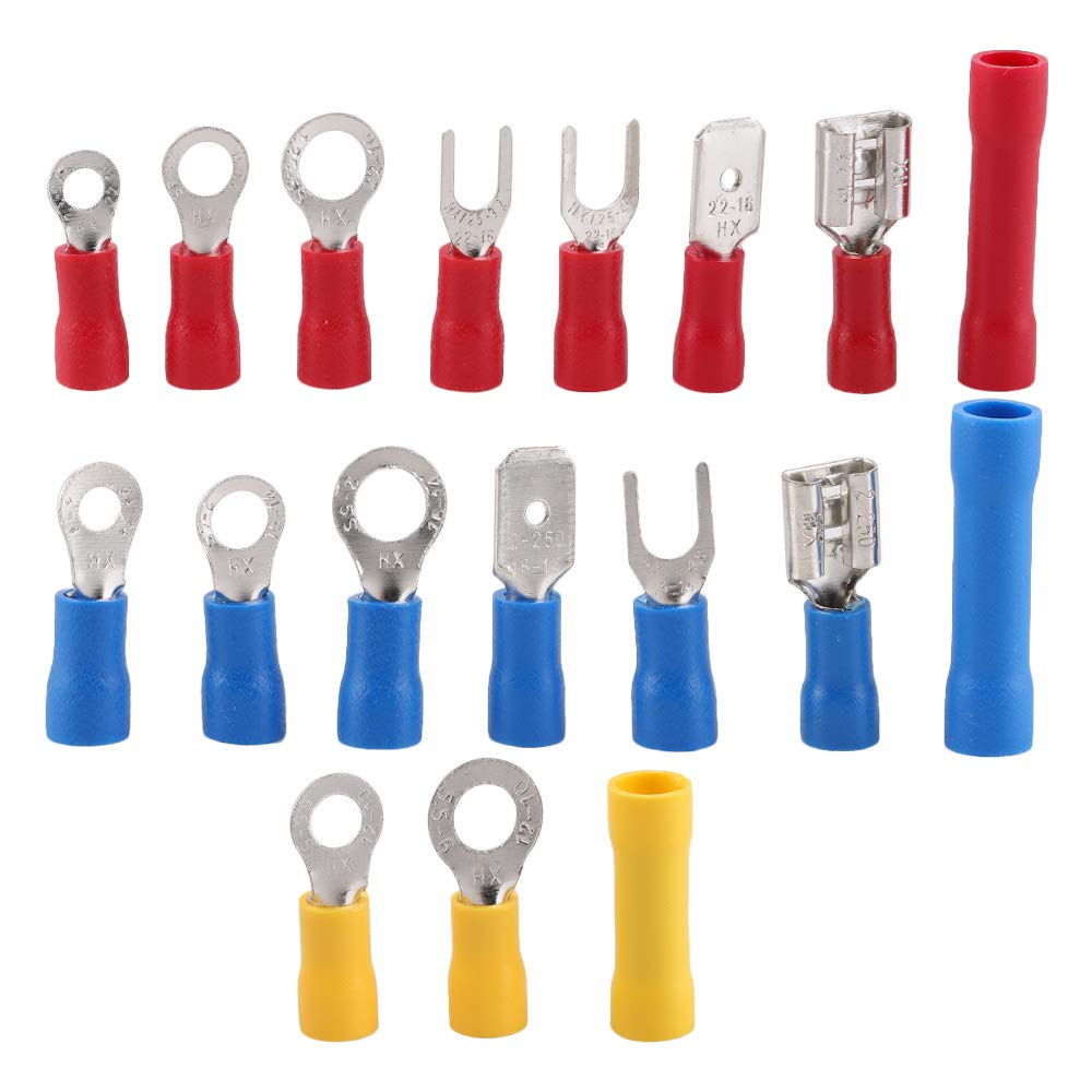 Terminali per Navi e Automobili 22-16AWG 16-14AWG 12-10AWG Terminali Rosso Giallo Blu