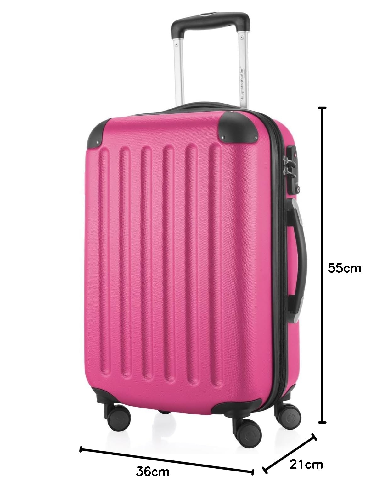 HAUPTSTADTKOFFER - Spree - Maleta rígida, Trolley expandible, Equipaje de Viaje, 4 Ruedas Dobles, TSA, 65 cm, 74 litros, Champán — view 425