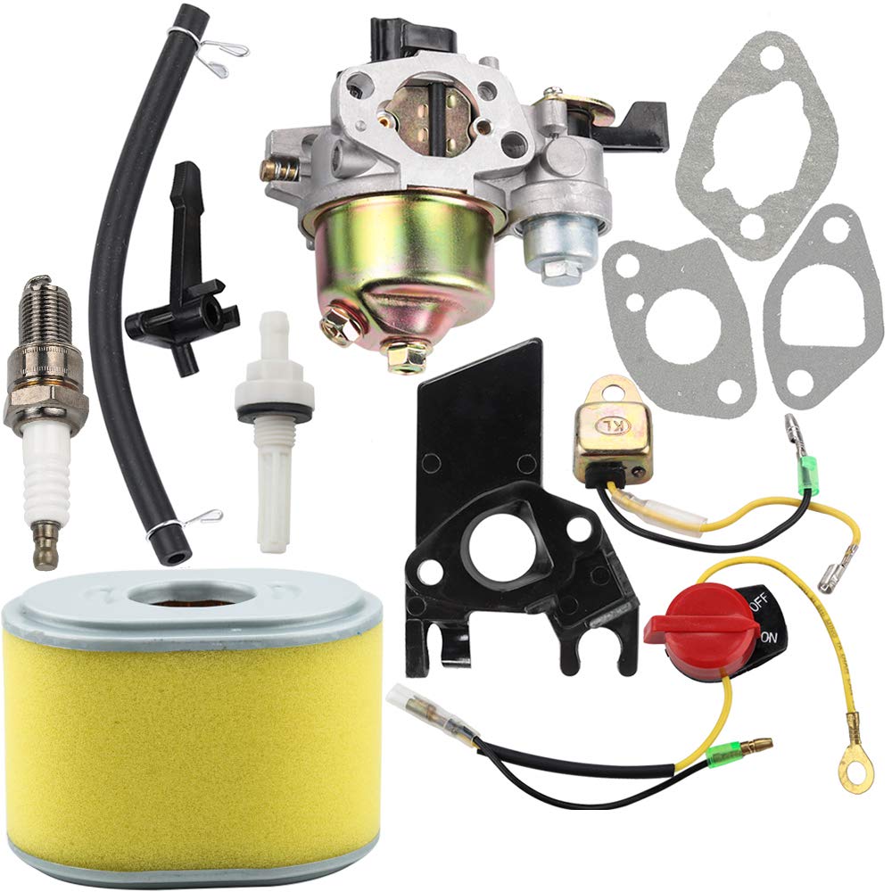 Dalom (HUAYI OEM) GX160 Carburetor w 17210-ZE1-505 Maintenance Kit for Honda GX140 GX 160 GX200 5HP 5.5HP 6.5HP Engine