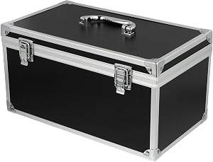 DOITOOL Aluminum Tool Box 11.81X6.69X6.29 Inches Portable Hard Storage Case with Foam Inserts for Hand Tools and Small Parts Organizer