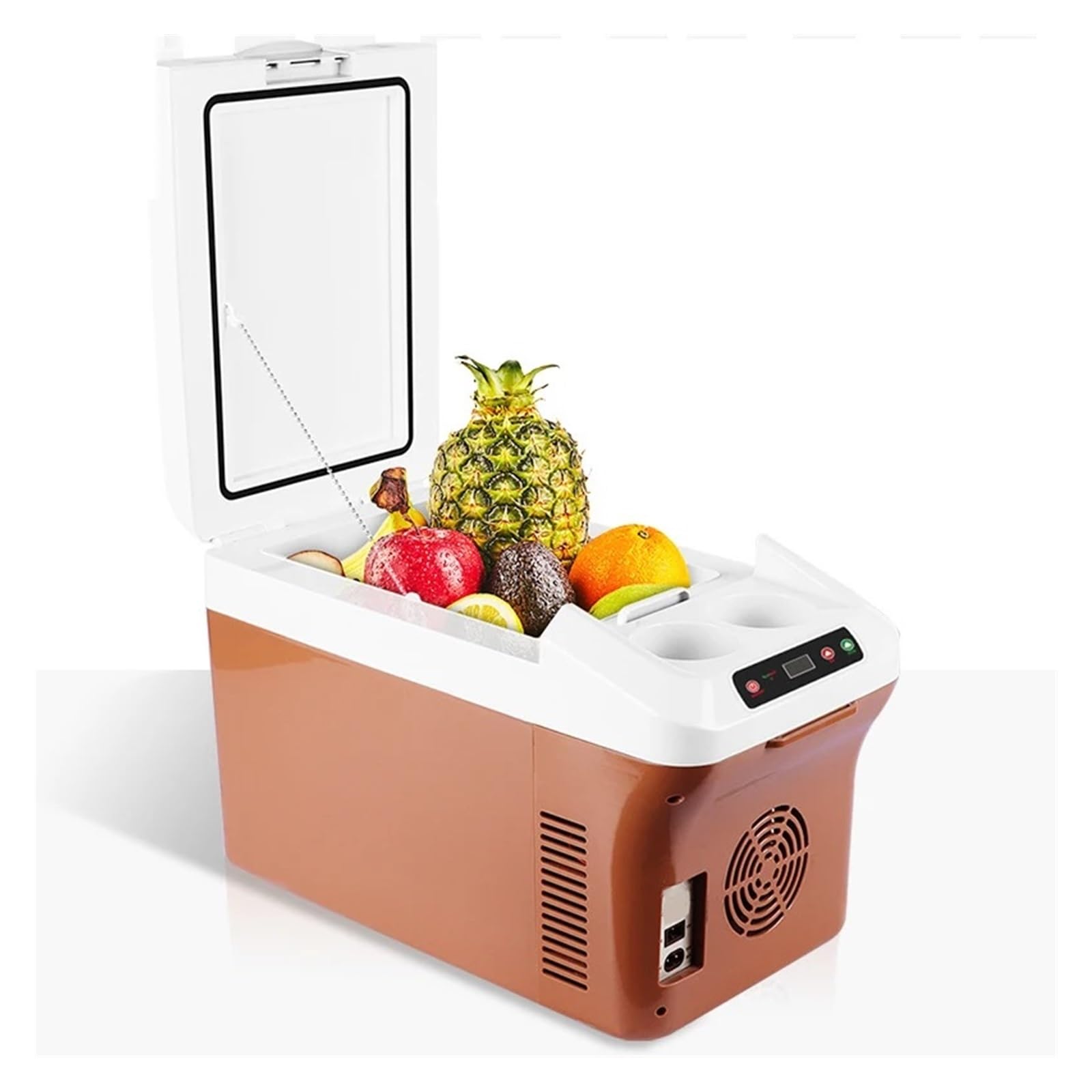 Refrigerador portátil de 15 litros for Uso doméstico y en el Coche, con Sistema de refrigeración y calefacción, for Bebidas y Bebidas, 12 V, 24 V y 220 V.