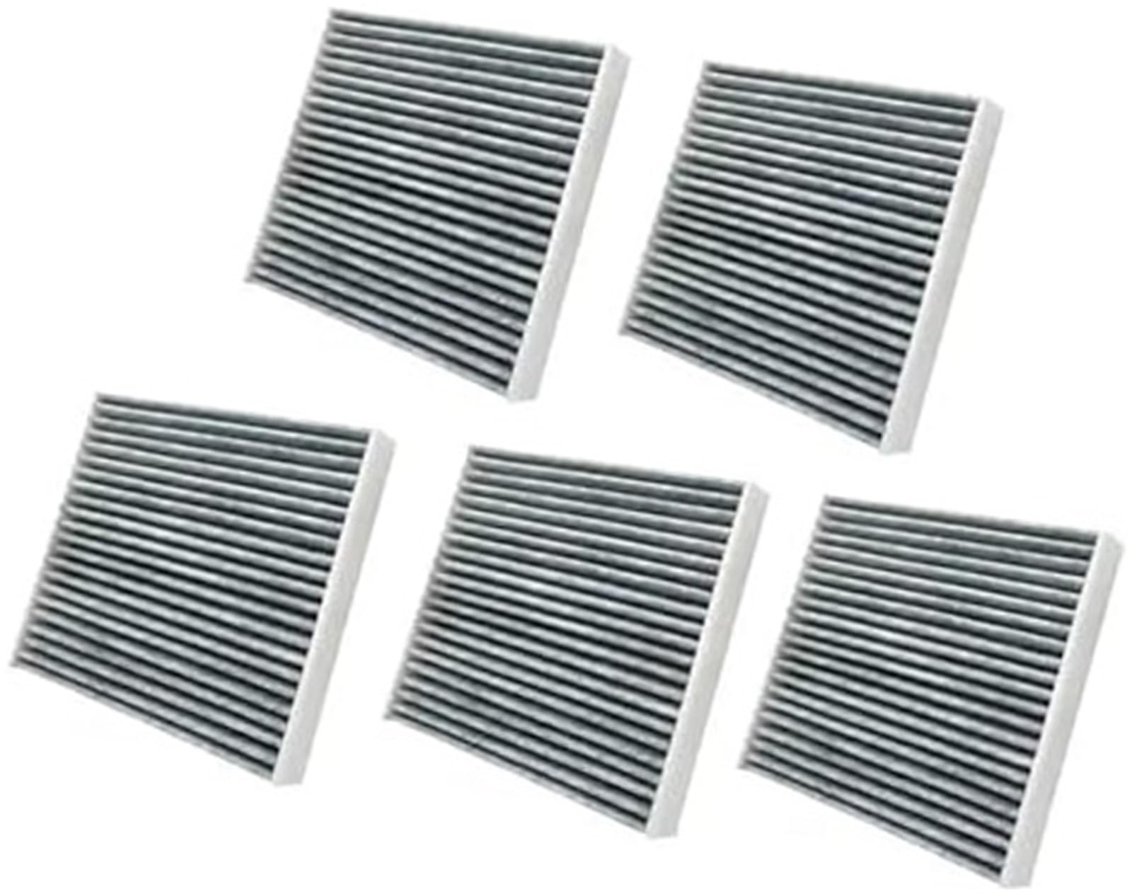 Rynplex Activated Carbon Cabin Filter Activated Carbon Cabin Filter Car Air, for Subaru Crosstrek 2018-2023 Fiber Auto Filters 87139-0E040 87139-0R030 Cf12157(BLACK 5pcs)